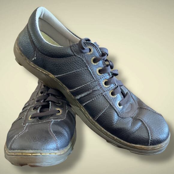 Men's Size 12 DR. MARTENS PEMBRIDGE Brown Leather Casual Lace-Up Minimal Wear - Picture 2 of 11